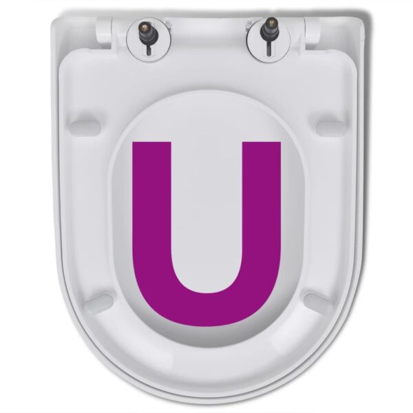 vidaXL Soft-close Toilet Seat with Quick-release Design White Square - Image 8