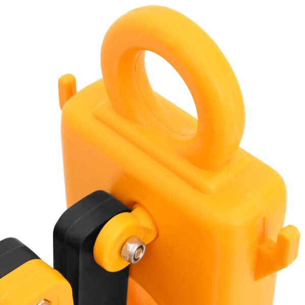 vidaXL Folding Traffic Barrier Yellow and Black 250x38x96 cm - Image 9