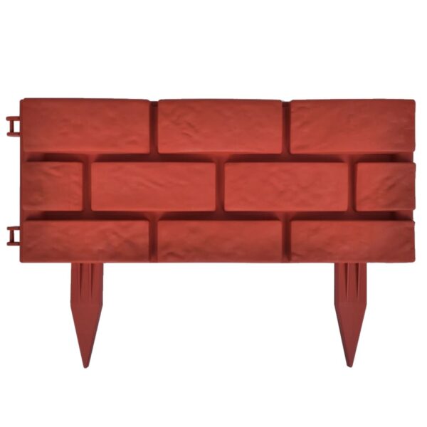 vidaXL Lawn Divider with Brick Design 11 pcs - Image 3