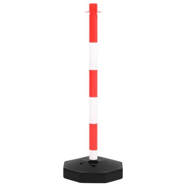 vidaXL Chain Post Set with 10 m Plastic Chain - Image 4