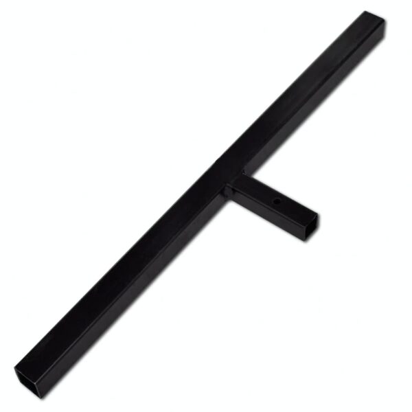 Ground Drill with Handle Auger Bit 80 mm Double Spirals Steel Black - Image 2
