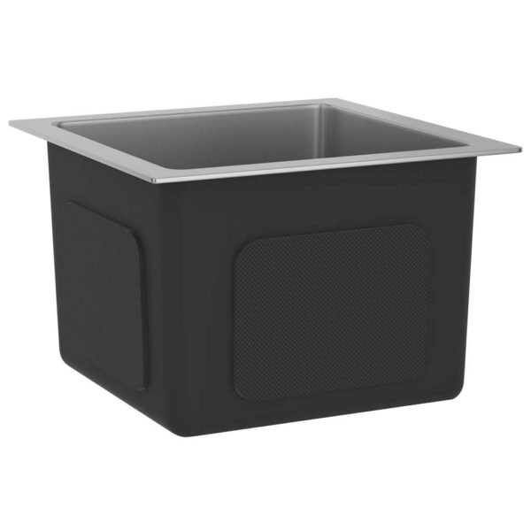 vidaXL Handmade Kitchen Sink Stainless Steel (AU only) - Image 3