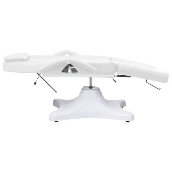 vidaXL Massage Table White 180x62x(86.5-118) cm - Image 4