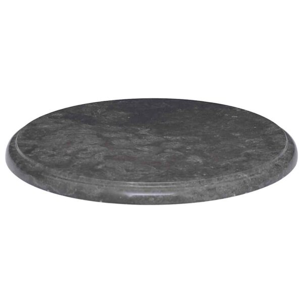 vidaXL Table Top Black Ø40x2.5 cm Marble - Image 2