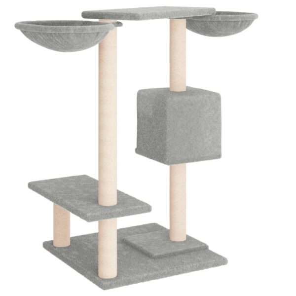 vidaXL Cat Tree with Scratching Posts Light Grey 82 cm - Image 5