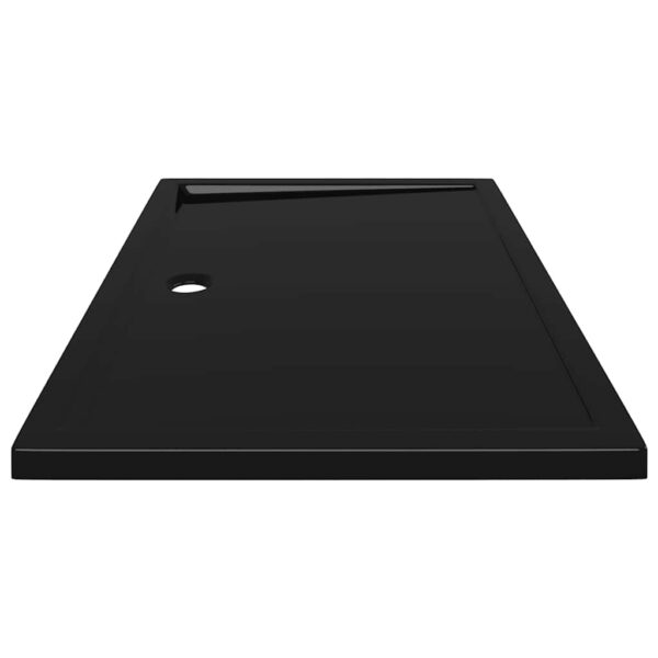 vidaXL Rectangular ABS Shower Base Tray Black 80x120 cm - Image 5