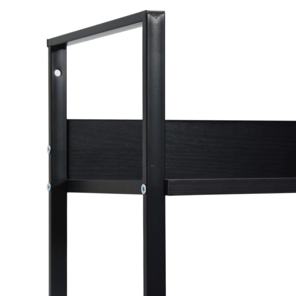 vidaXL 5-Layer Book Shelf Black 60x27.6x158.5 cm Engineered Wood - Image 6