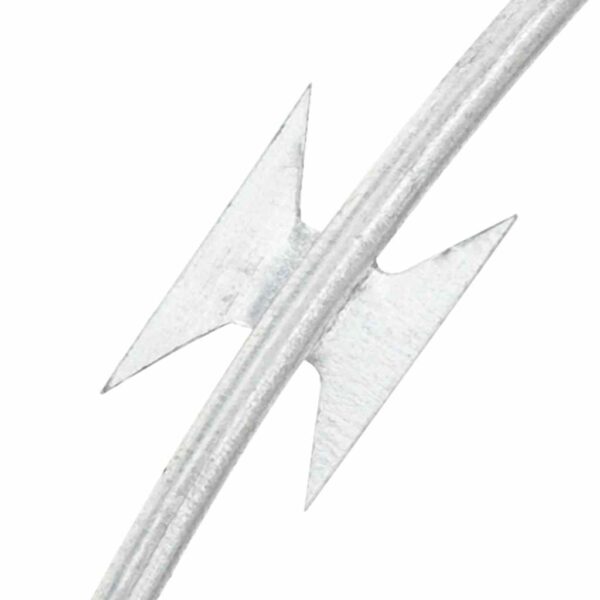 vidaXL Clipped Concertina Razor Wire Galvanised Steel 300 m - Image 3