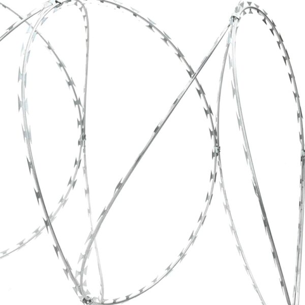 vidaXL BTO-22 Clipped Concertina Razor Wire Galvanised Steel 100 m - Image 4