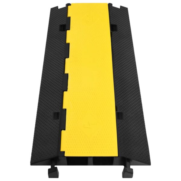 vidaXL Cable Protector Ramp with 2 Channels 100 cm Rubber - Image 2