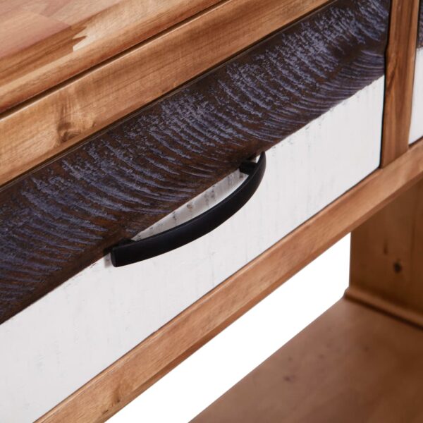 vidaXL Console Table Solid Acacia Wood 86x30x75 cm - Image 6
