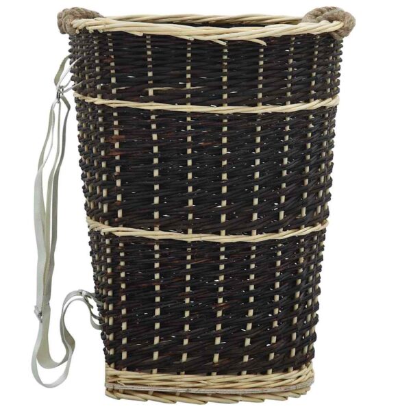 vidaXL Firewood Backpack with Carrying Belts 50x44x58 cm Natural Willow - Image 1