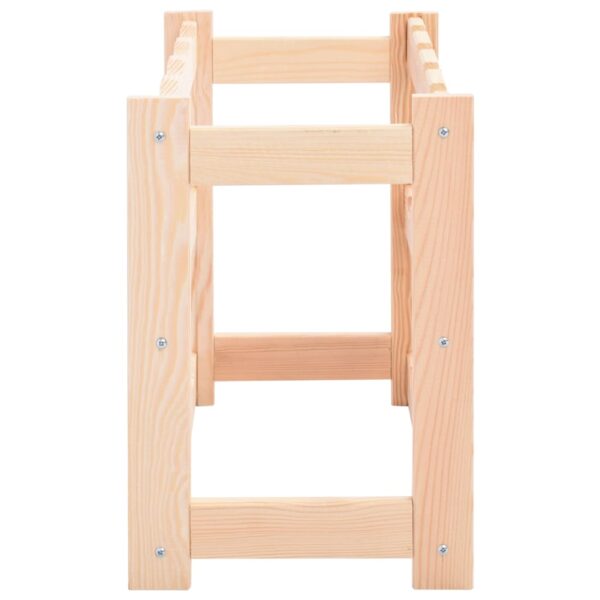 vidaXL Wine Rack for 12 Bottles Solid Wood Pine - Image 3
