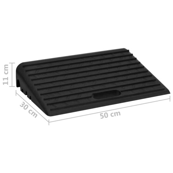 vidaXL Kerb Ramps 2 pcs 50x30x11 cm Rubber - Image 8