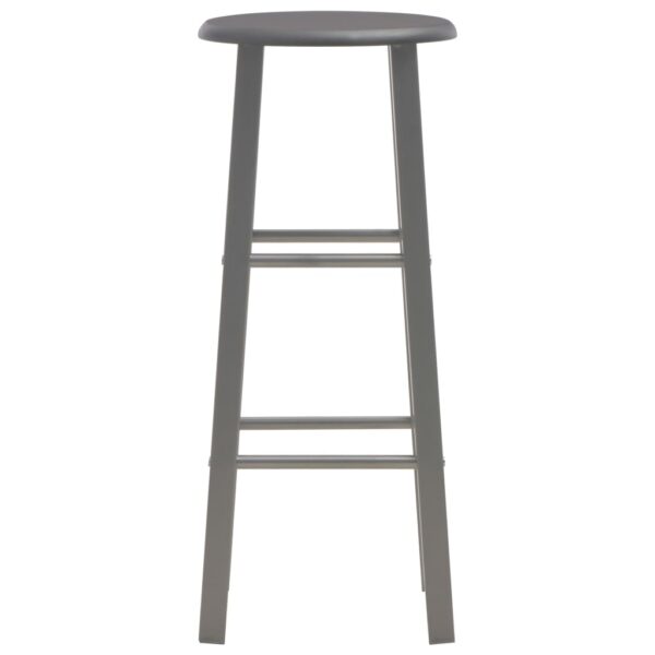 vidaXL Bar Stools 2 pcs Anthracite MDF - Image 3