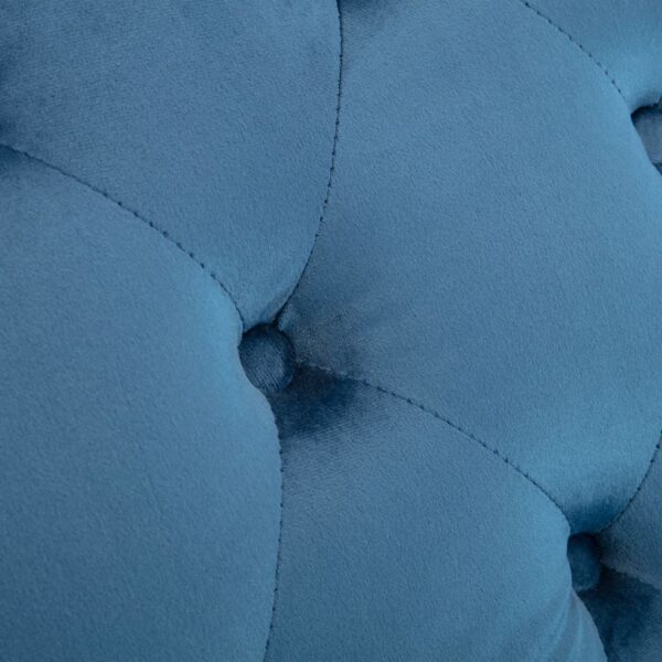 vidaXL Chaise Lounge Blue Velvet - Image 7