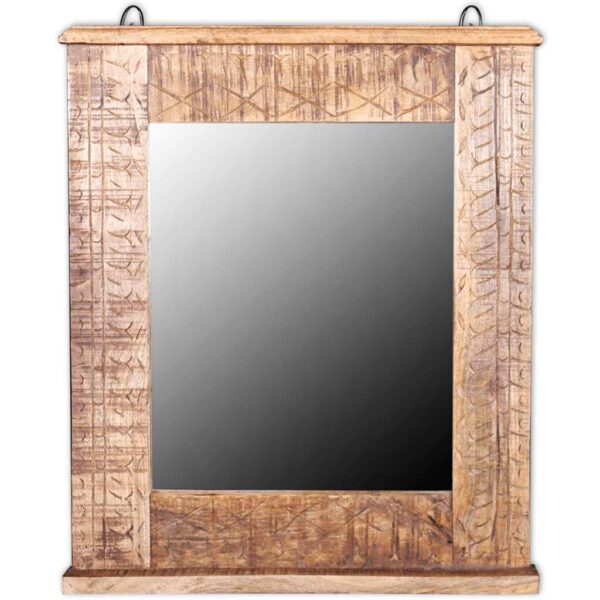 vidaXL Bathroom Vanity Cabinet with Mirror Solid Mango Wood - Image 12