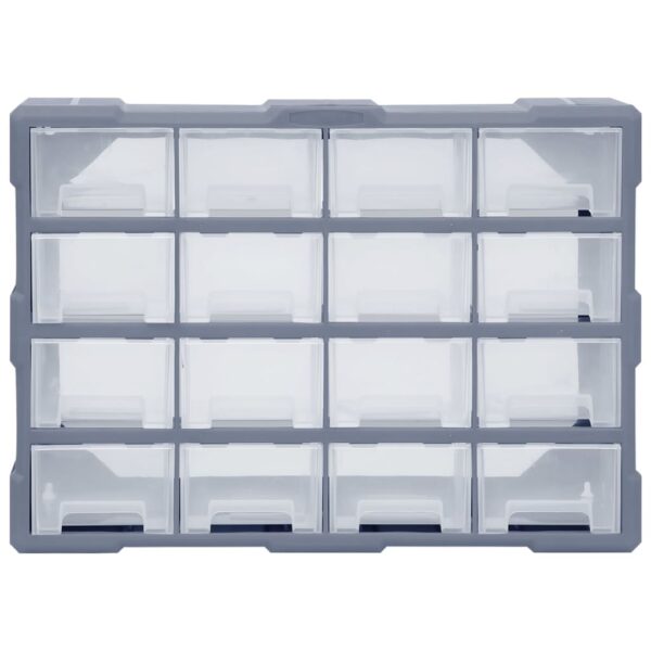 vidaXL Multi-drawer Organiser with 16 Middle Drawers 52x16x37 cm - Image 5