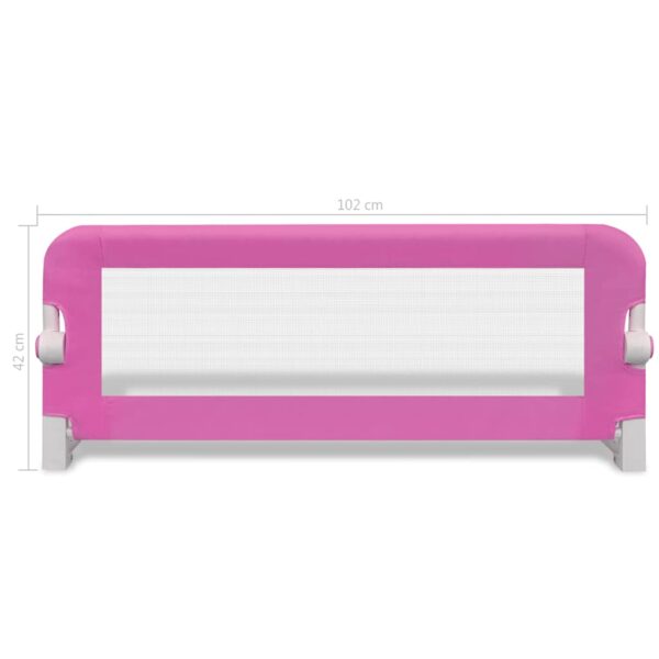 vidaXL Toddler Safety Bed Rail 2 pcs Pink 102x42 cm - Image 7