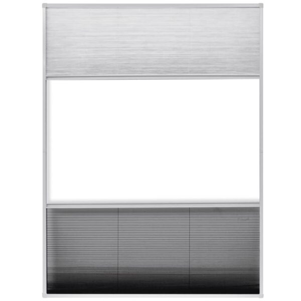 vidaXL Plisse Insect Screen for Windows Aluminium 60x80 cm with Shade - Image 5