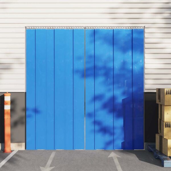 vidaXL Door Curtain Blue 200 mmx1.6 mm 25 m PVC - Image 1