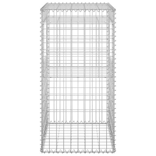 vidaXL Gabion Basket Posts 2 pcs 50x50x100 cm Iron - Image 5
