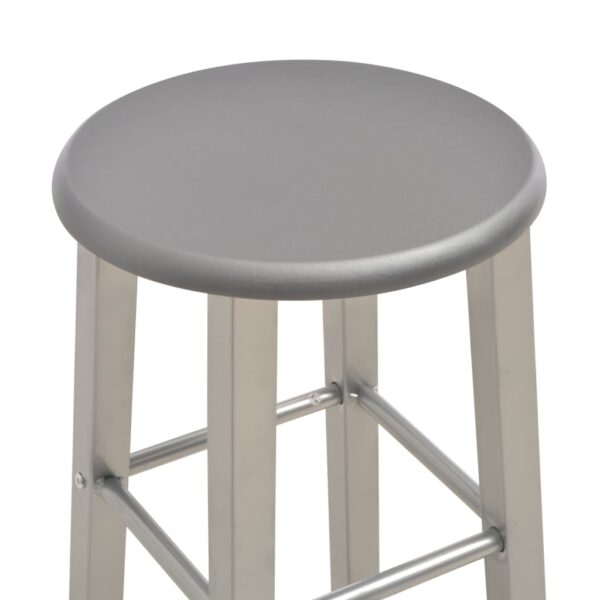 vidaXL Bar Stools 2 pcs Anthracite MDF - Image 4