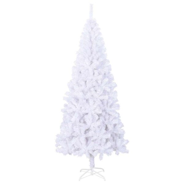 vidaXL Artificial Christmas Tree L 240 cm White - Image 3