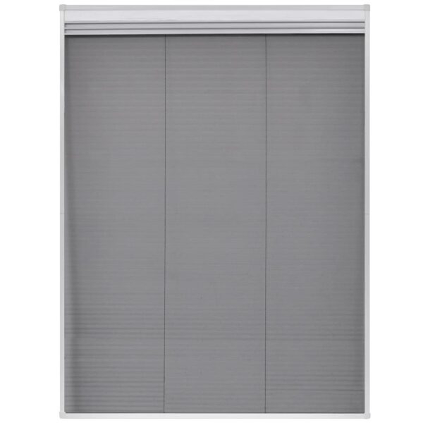 vidaXL Plisse Insect Screen for Windows Aluminium 60x80 cm with Shade - Image 4