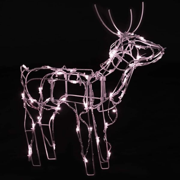 vidaXL 3 Piece Christmas Light Display Reindeers 229 LEDs - Image 5