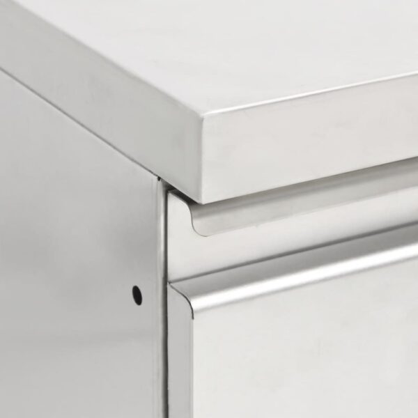 vidaXL Commercial Kitchen Cabinet with 3 Drawers 50x60x96 cm - Image 5