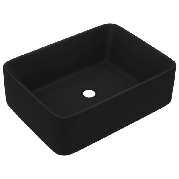 vidaXL Luxury Wash Basin Matt Black 41x30x12 cm Ceramic - Image 2