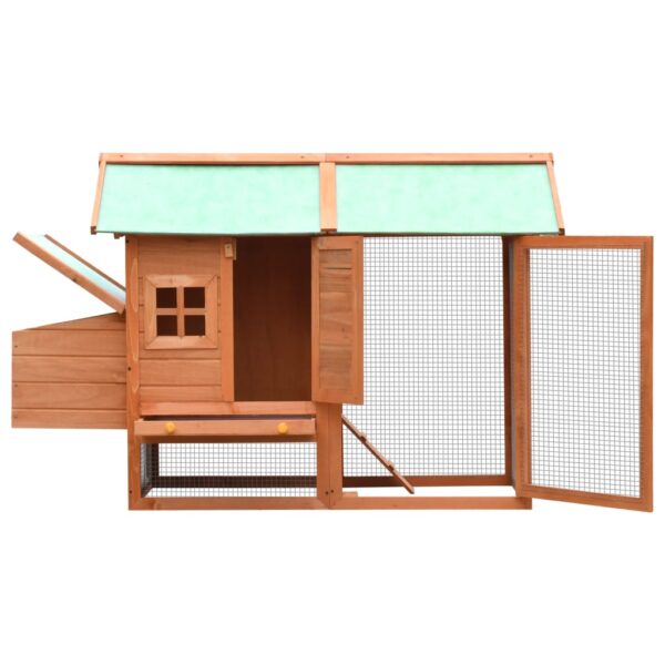 vidaXL Chicken Cage Solid Pine & Fir Wood 170x81x110 cm - Image 3
