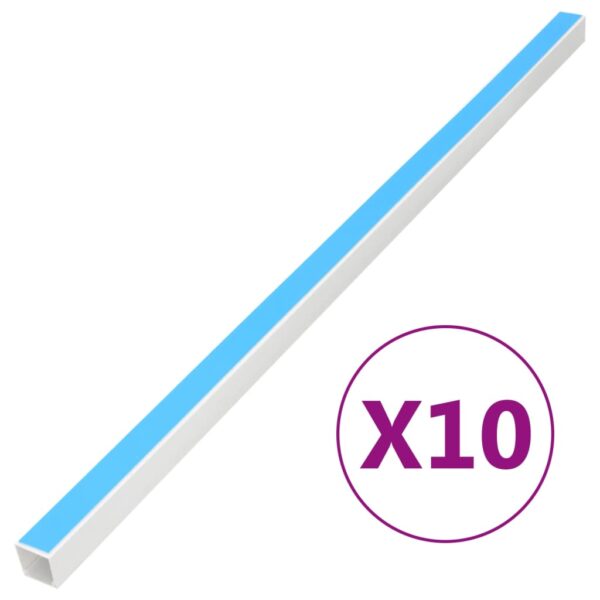 vidaXL Cable Trunking Self-Adhesive 15x10 mm 10 m PVC - Image 1