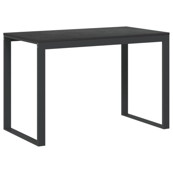 vidaXL Computer Desk Black 110x60x73 cm Engineered Wood - Image 2