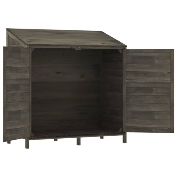 vidaXL Garden Shed Anthracite 102x52x112 cm Solid Wood Fir - Image 4