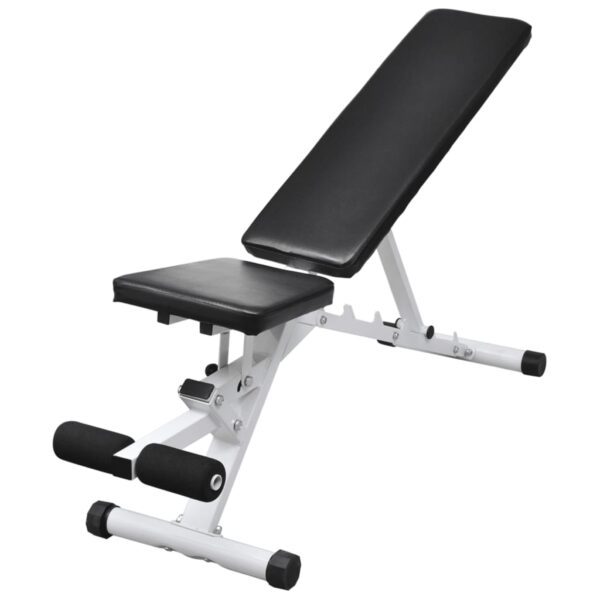 vidaXL Workout Bench with Barbell and Dumbbell Set 30.5 kg - Image 5