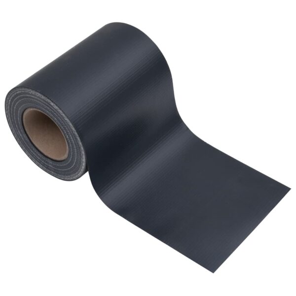 vidaXL Garden Privacy Screen PVC 35x0.19 m Matte Dark Grey - Image 5