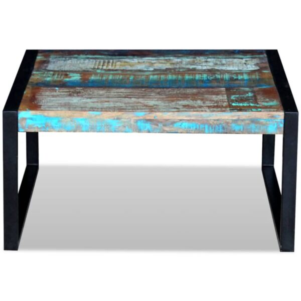vidaXL Coffee Table Solid Reclaimed Wood 80x80x40 cm - Image 6