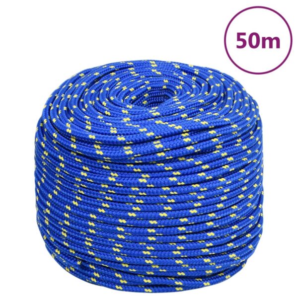 vidaXL Boat Rope Blue 6 mm 50 m Polypropylene - Image 1