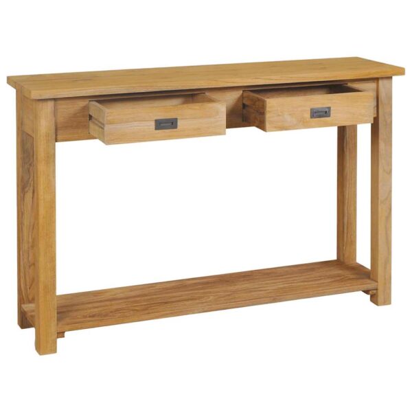 vidaXL Console Table Solid Teak 120x30x80 cm - Image 3