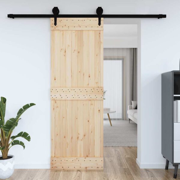 vidaXL Door NARVIK 80x210 cm Solid Wood Pine - Image 1