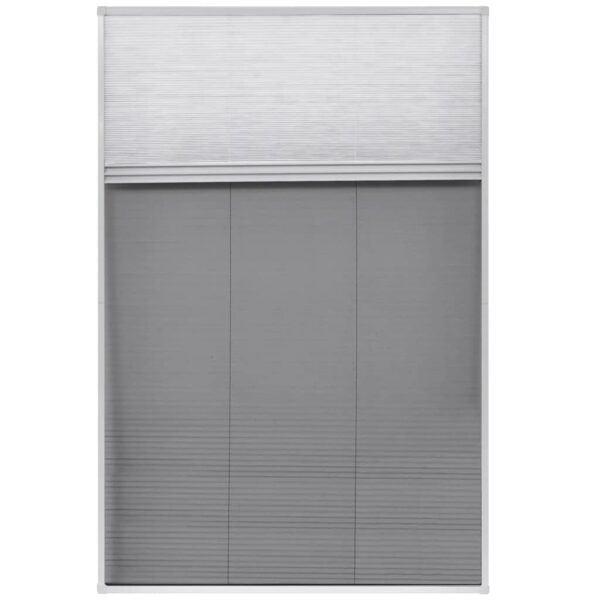 vidaXL Plisse Insect Screen for Windows Aluminium 80x120 cm with Shade - Image 3