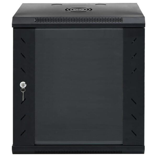 vidaXL 12U Wall Mounted Network Cabinet 19" IP20 53x40x60 cm - Image 3