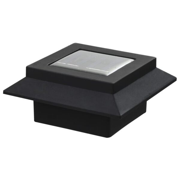 vidaXL Outdoor Solar Lamps 12 pcs LED Square 12 cm Black - Image 9