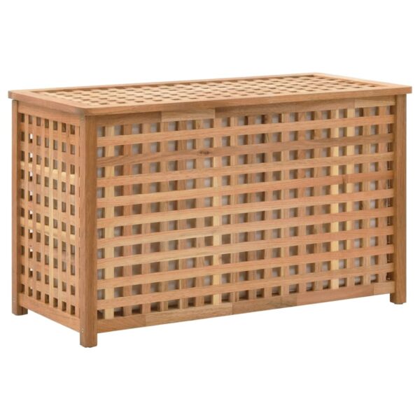 vidaXL Laundry Chest 77.5x37.5x46.5 cm Solid Walnut Wood - Image 1