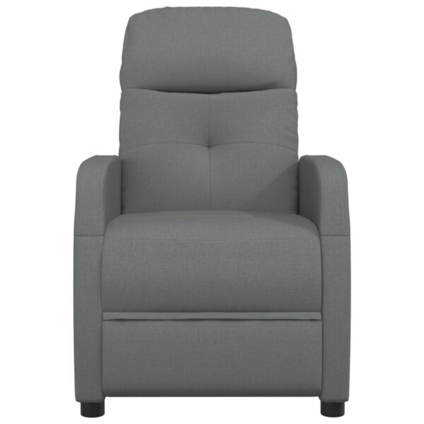 vidaXL Massage Chair Dark Grey Fabric - Image 3
