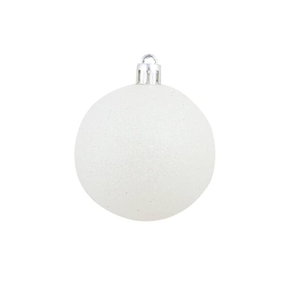 vidaXL 100 Piece Christmas Ball Set 3/4/6 cm White/Grey - Image 11