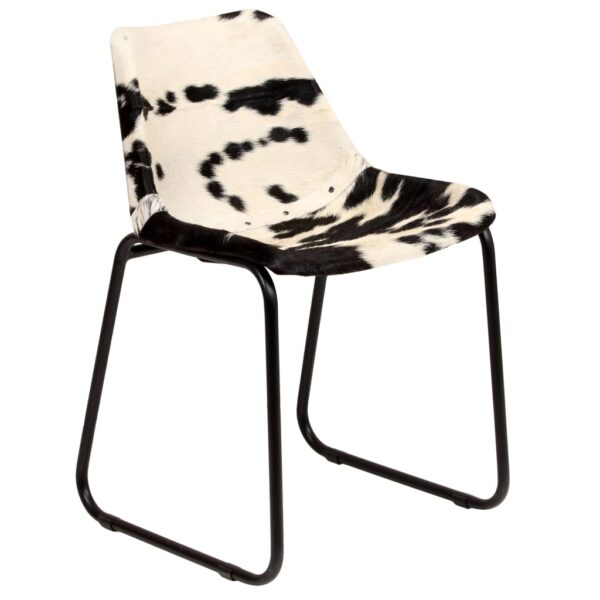vidaXL Dining Chairs 2 pcs Genuine Goat Leather - Image 13