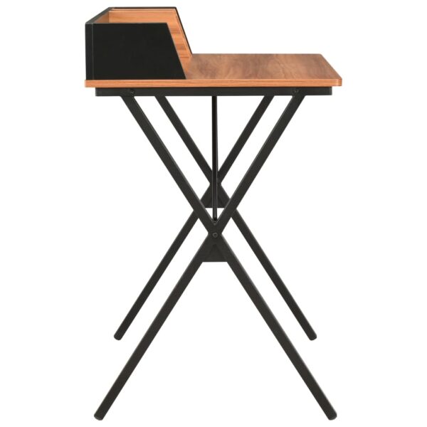 vidaXL Desk Black and Brown 80x50x84 cm - Image 4